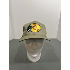 Bass Pro Shops Hat Cap One Size Beige Outdoor Fishing SnapBack Embroidered Tan